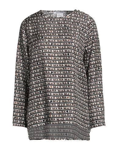 Max Mara Woman Top Ivory Size 6 Silk In White