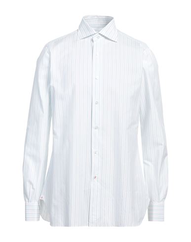 Isaia Man Shirt White Size 16 Cotton