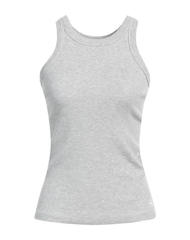 Shop Ag Woman Tank Top Grey Size L Cotton, Viscose, Elastane