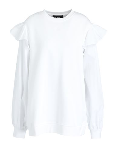 Karl Lagerfeld Woman Sweatshirt White Size L Organic Cotton, Recycled Polyester