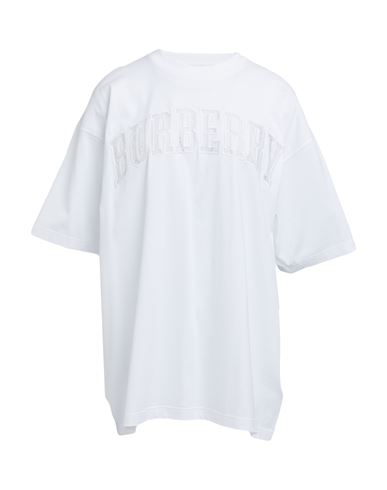 Shop Burberry Woman T-shirt White Size S Cotton