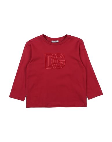 Shop Dolce & Gabbana Toddler Boy T-shirt Red Size 3 Cotton, Viscose