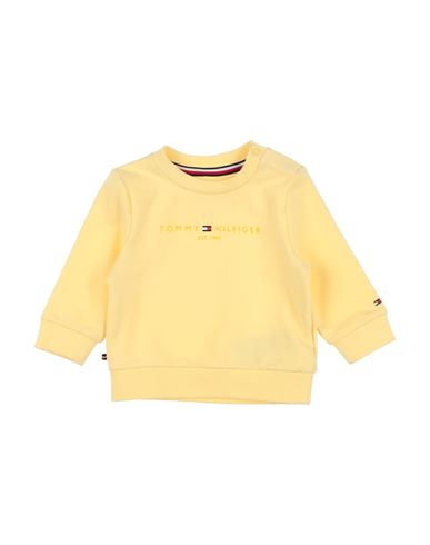 Tommy Hilfiger Babies'  Newborn Boy Sweatshirt Light Yellow Size 0 Cotton, Elastane