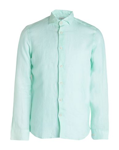 Shop Drumohr Man Shirt Light Green Size S Linen