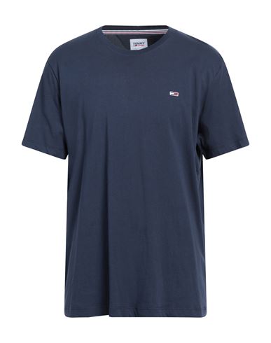 Tommy Jeans Man T-shirt Navy Blue Size Xxl Cotton