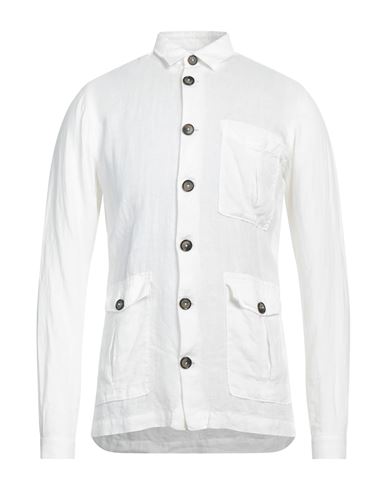 Mastricamiciai Man Shirt White Size M Linen