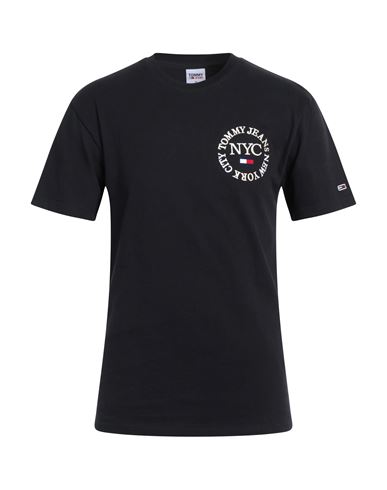 Tommy Jeans Man T-shirt Black Size Xs Cotton