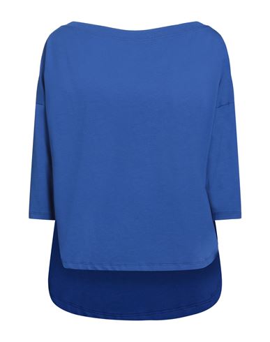 Snobby Sheep Woman T-shirt Bright Blue Size 6 Cotton, Elastane