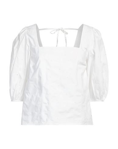 Tommy Hilfiger Woman Top White Size 8 Cotton