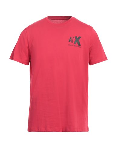 Armani Exchange Man T-shirt Brick Size L Cotton In Red