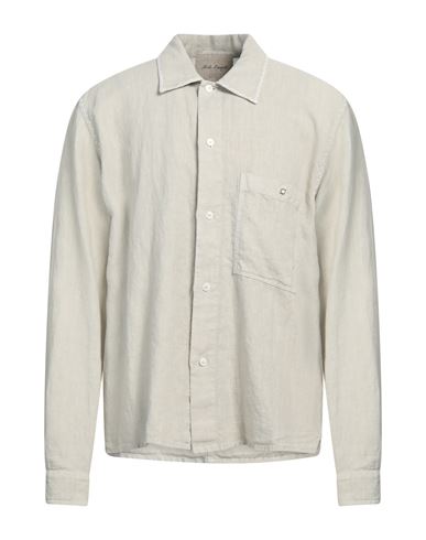 Shop Nick Fouquet Man Shirt Sand Size 42 Linen In Beige