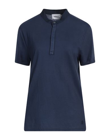 Dondup Woman T-shirt Navy Blue Size S Cotton
