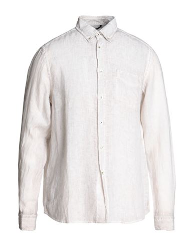 Ploumanac'h Man Shirt Beige Size 17 ½ Linen