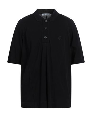 Trussardi Man Polo Shirt Black Size Xxl Cotton