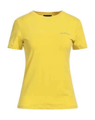 Peuterey Woman T-shirt Yellow Size M Cotton, Elastane