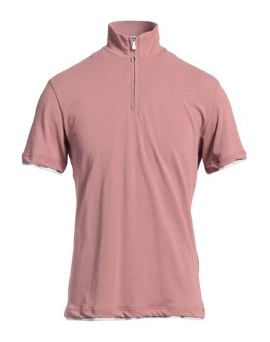 Eleventy Man Polo Shirt Antique Rose Size M Cotton