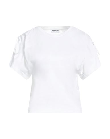 Shop Dondup Woman T-shirt White Size L Cotton