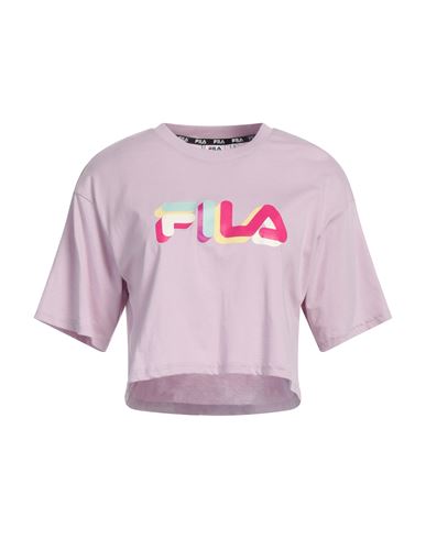 Fila Woman T-shirt Lilac Size M Cotton In Purple