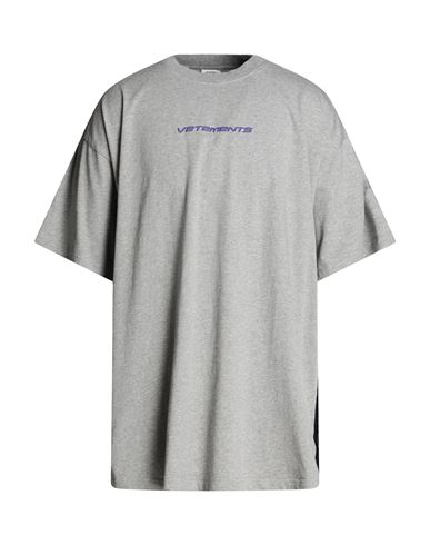 Shop Vetements Man T-shirt Grey Size Xl Cotton