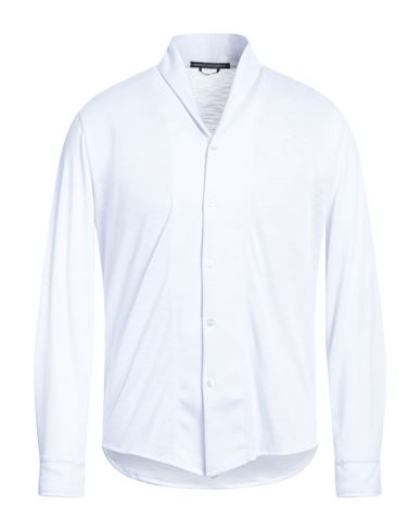 Daniele Alessandrini Man Shirt White Size S Polyester, Viscose, Elastane