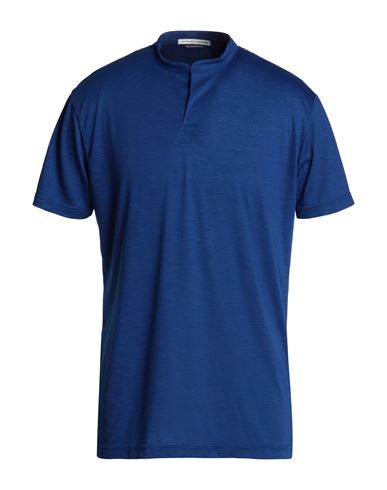 Grey Daniele Alessandrini Man T-shirt Blue Size Xxl Polyester, Viscose, Elastane