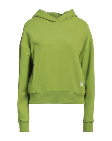 Patrizia Pepe Woman Sweatshirt Green Size 2 Cotton
