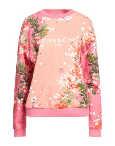 Givenchy Woman Sweatshirt Salmon Pink Size S Cotton, Elastane