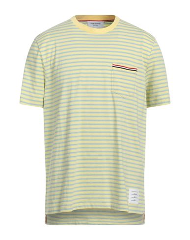 Thom Browne Man T-shirt Yellow Size 5 Cotton