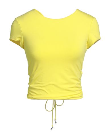 Patrizia Pepe Woman T-shirt Yellow Size 1 Viscose, Elastane