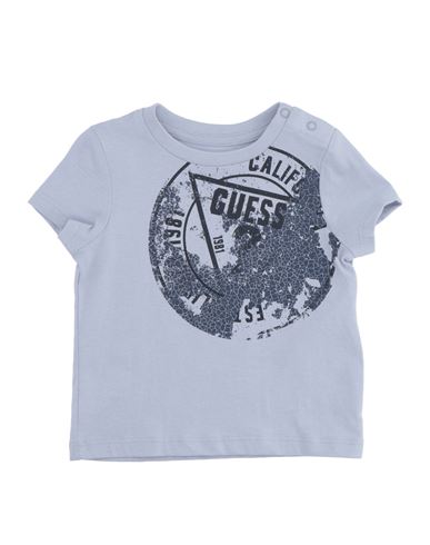 Shop Guess Newborn Girl T-shirt Lilac Size 3 Cotton In Purple