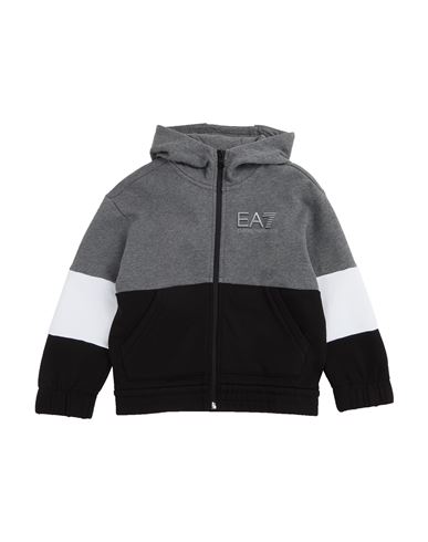 Shop Emporio Armani Toddler Boy Sweatshirt Black Size 6 Cotton, Elastane