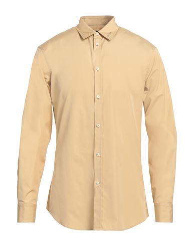 Dsquared2 Man Shirt Mustard Size 44 Cotton In Yellow
