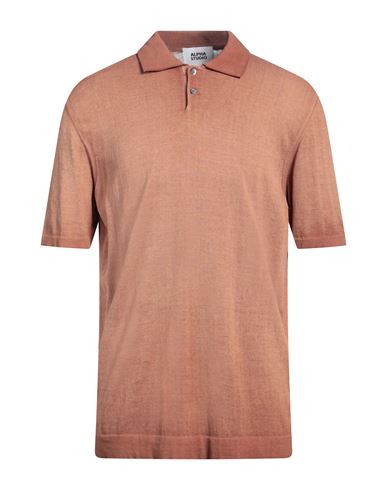Alpha Studio Man Sweater Tan Size 44 Cotton