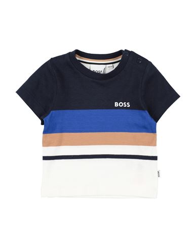 Shop Byblos Newborn Boy T-shirt Midnight Blue Size 3 Cotton, Elastane