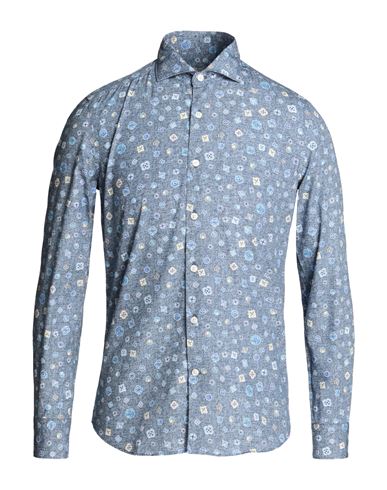 Ghirardelli Man Shirt Slate Blue Size 15 Cotton