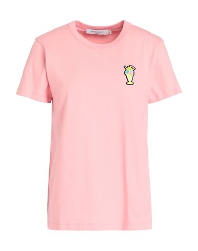 Shop Maison Kitsuné Woman T-shirt Salmon Pink Size L Cotton