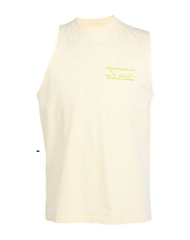 Martine Rose Man T-shirt Light Yellow Size Xs Cotton