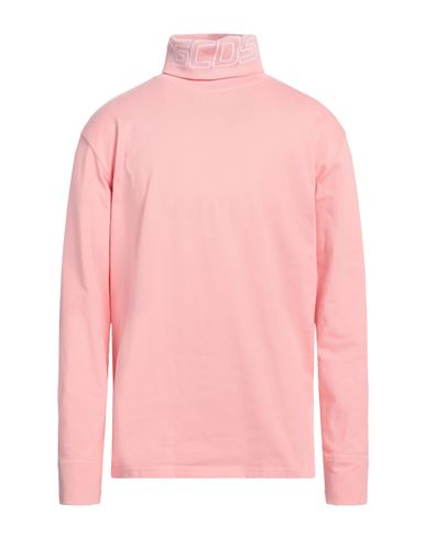 Gcds Man T-shirt Salmon Pink Size L Cotton