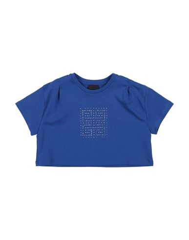 Shop Givenchy Toddler Girl T-shirt Navy Blue Size 5 Cotton