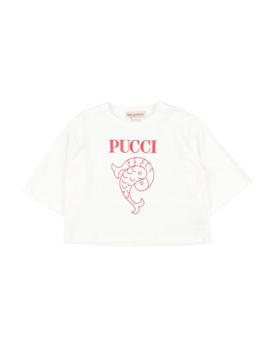 Pucci Toddler Girl T-shirt White Size 6 Cotton In White