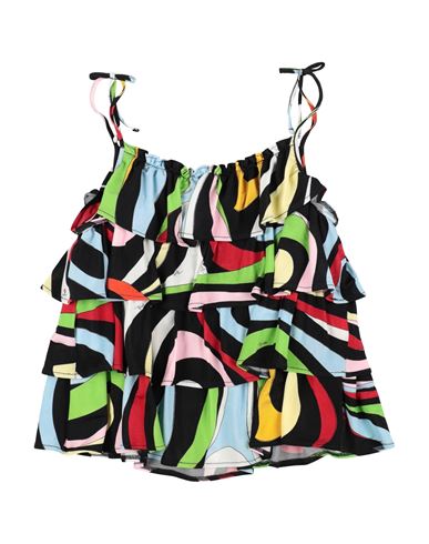 Pucci Toddler Girl Top Black Size 6 Viscose, Elastane In Black