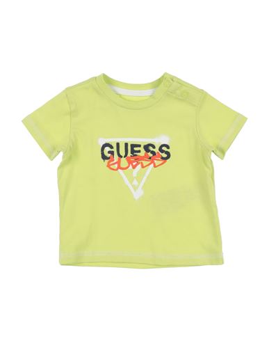 Shop Byblos Newborn Boy T-shirt Acid Green Size 3 Cotton