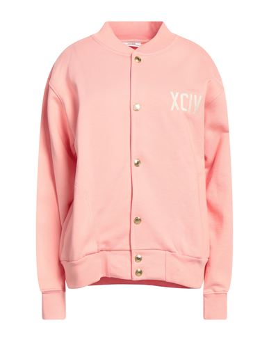 Gcds Woman Sweatshirt Salmon Pink Size L Cotton