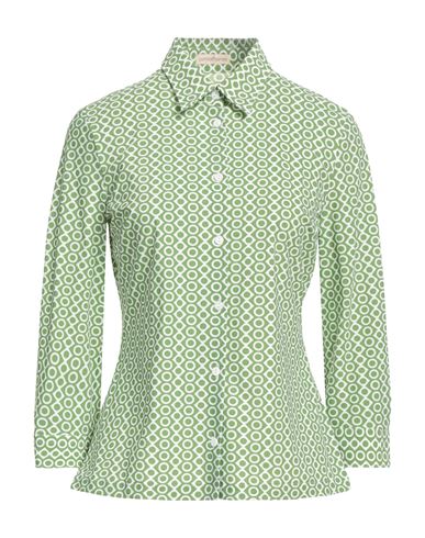 Shop Camicettasnob Woman Shirt Green Size 8 Polyamide, Elastane