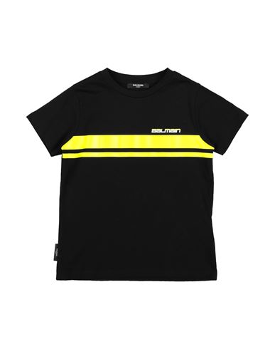 Shop Balmain Toddler Boy T-shirt Black Size 6 Cotton