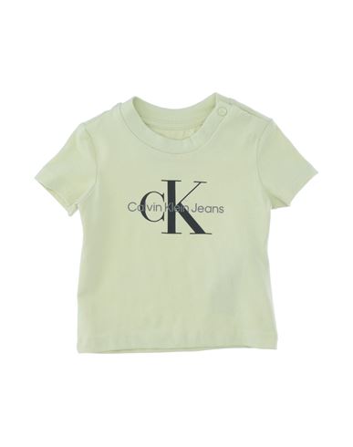 Shop Calvin Klein Jeans Est.1978 Calvin Klein Jeans Newborn Boy T-shirt Green Size 0 Cotton, Elastane