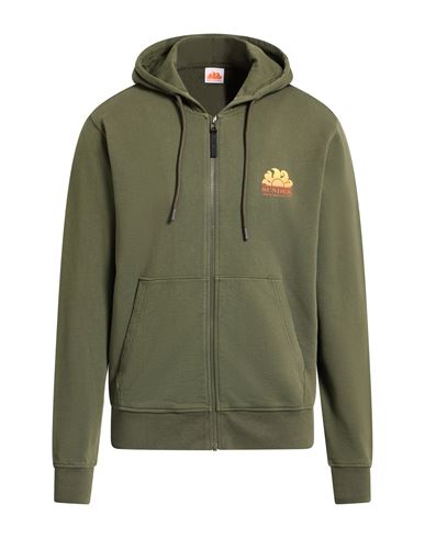 Sundek Man Sweatshirt Military Green Size S Cotton