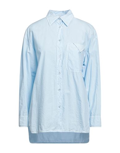 Peserico Easy Woman Shirt Sky Blue Size 10 Cotton
