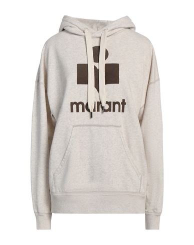 Isabel Marant Étoile Isabel Marant Etoile Women Melange Ivory Cotton Blend Mansel Sweatshirt In Brown