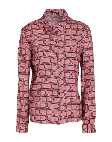 Shop Laura Urbinati Woman Shirt Khaki Size 2 Silk, Elastane In Beige